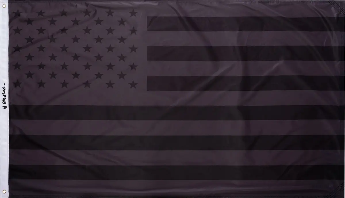 Blacked Out American Flag 1