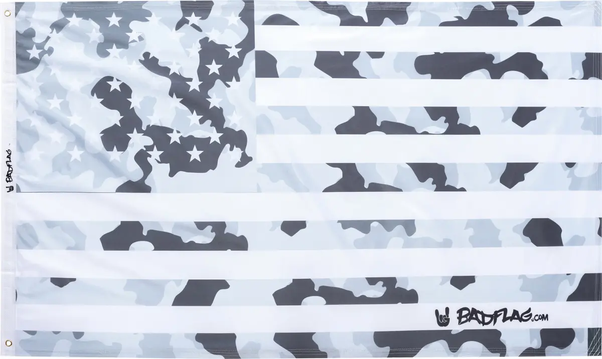 Black And White Camo American Flag 1