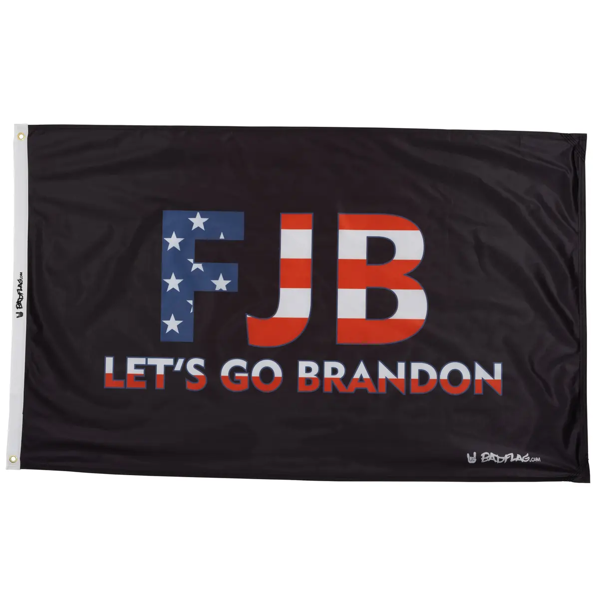 Black Let's Go Brandon Fjb Flag 1
