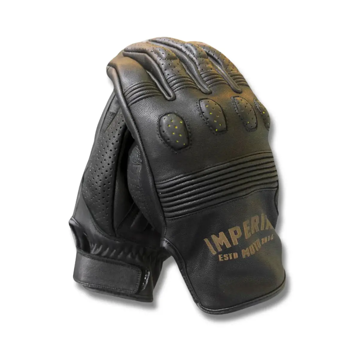 In Stock Imperial Moto Nightrider Gloves - Black - 2Xl 1