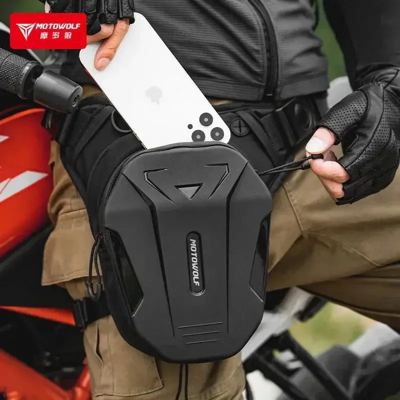 Motorcycle Bag Leg Side Hard Shell Fanny Pack 1