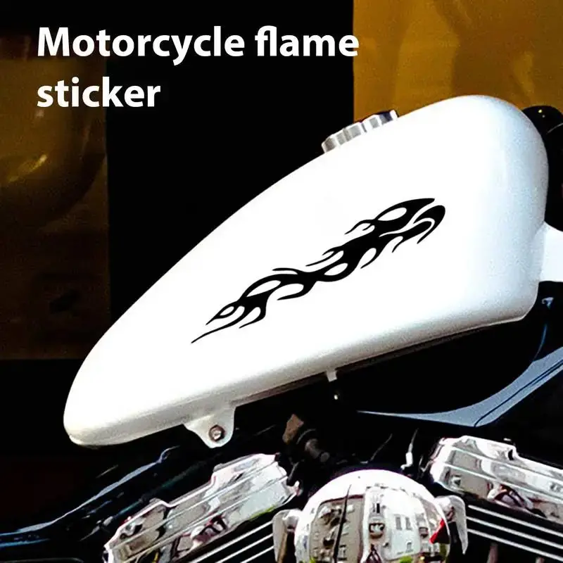 Motorcycle Reflective Flame Stickers Waterproof 1