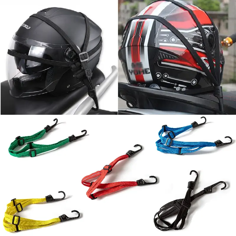 Motorcycle Retractable Helmet Luggage Elastic Rope Strap 1