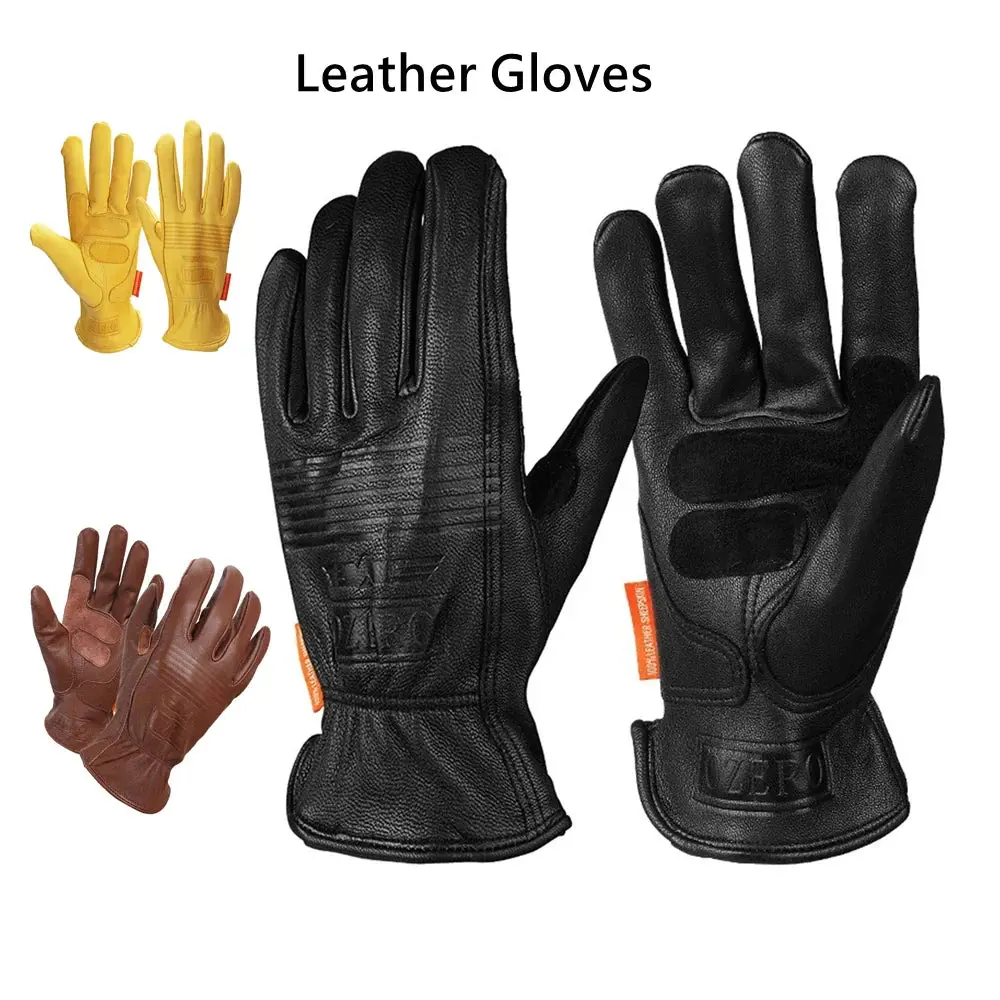 Shockproof & Waterproof & Windproof Leather (Sheep) Gloves 1