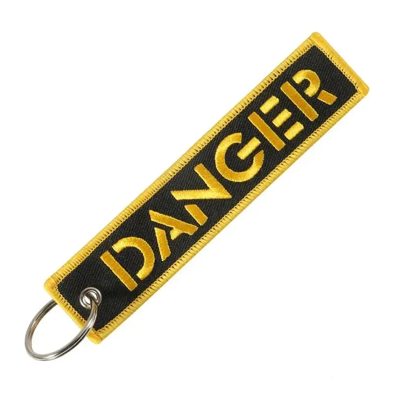 Danger - Motorcycle Keychain 1