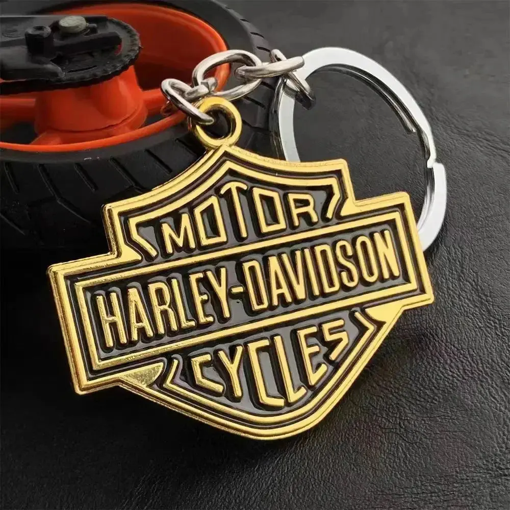 Minimalist Style Metal Motorcycle Key Chain 1