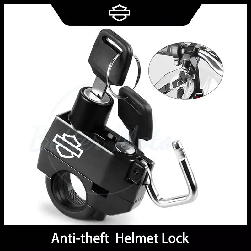 Motorcycle Helmet Lock Anti-Theft Security Safety For Handlebar 1