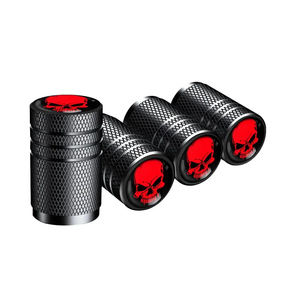 4Pcs Skull Valve Stem Caps 1