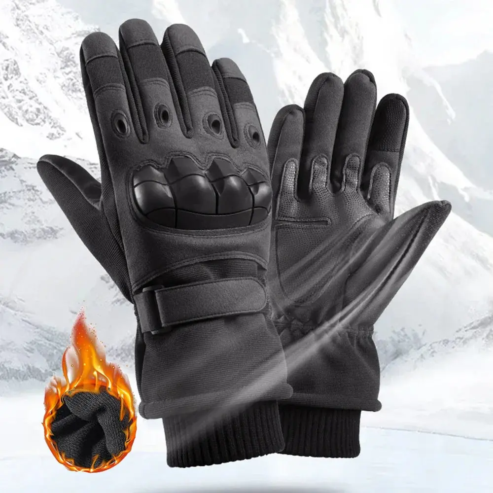 Winter Cold-Proof Windproof Military Outdoor Sport Gloves (Black/Green/Brown) 1