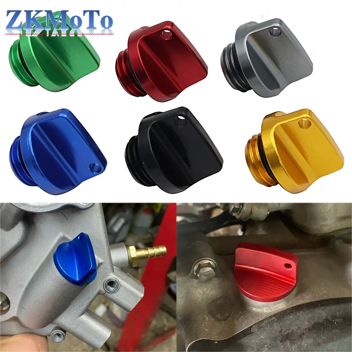 Motorcycle Crankcase Cap Cnc Engine Oil Filler Screw Cover 1