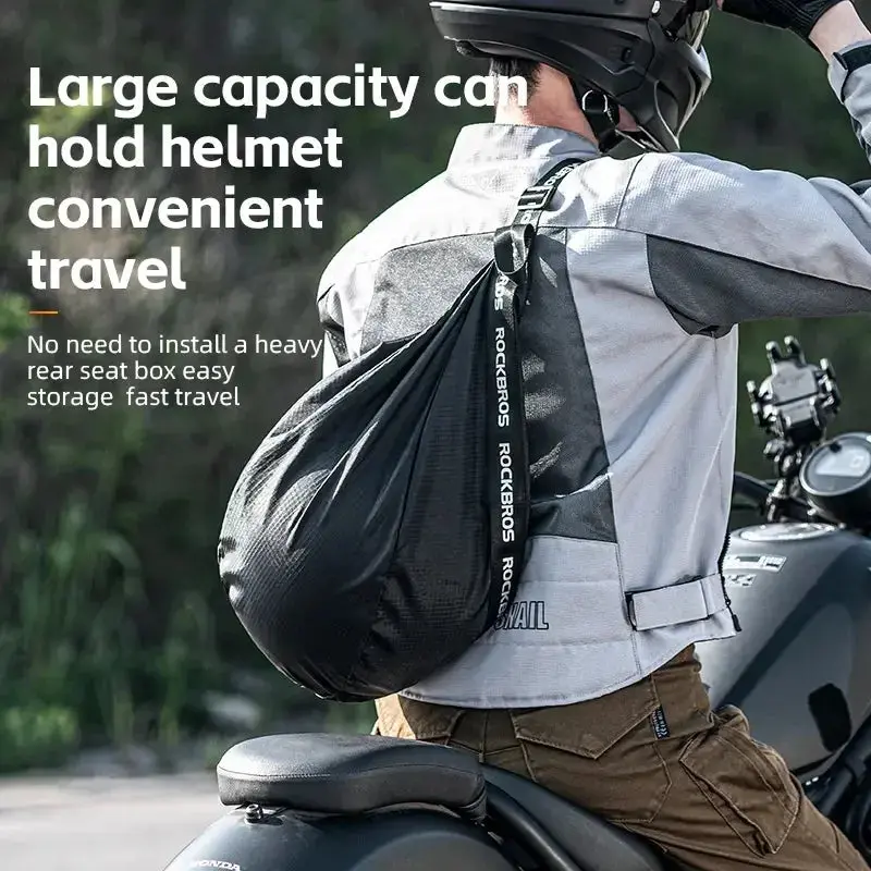 Motorcycle Helmet Backpack Large Capacity Travel Bags Reflective 1