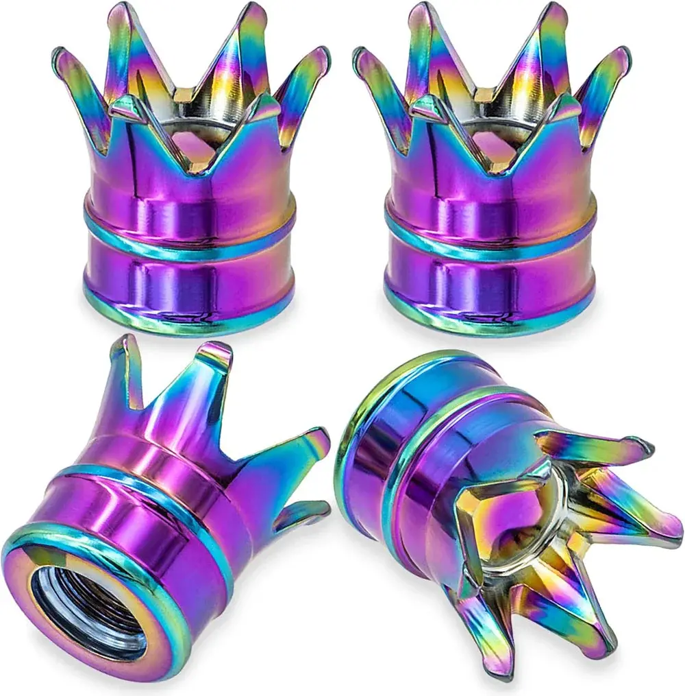 4Pcs Crown Valve Stem Caps 9