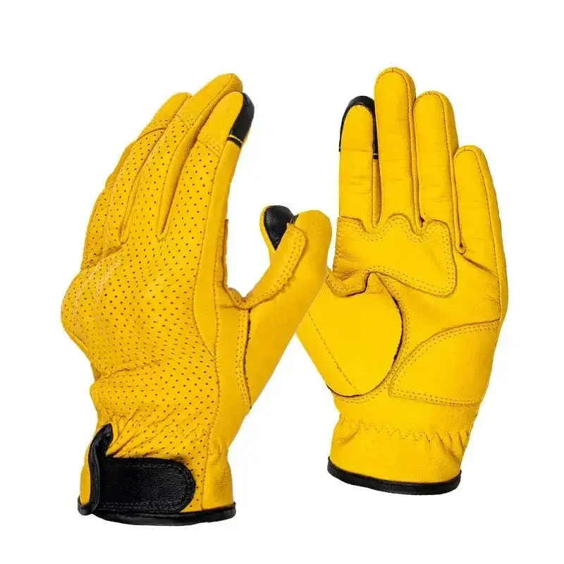 Vintage Leather Gloves Touchscreen 1