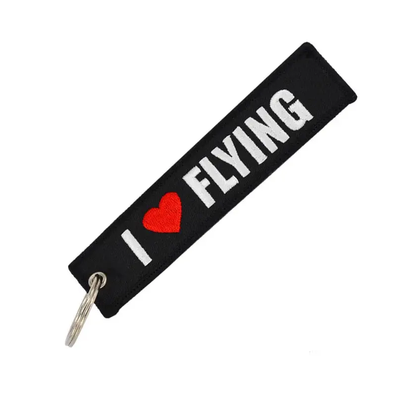I Love Flying - Motorcycle Keychain 1