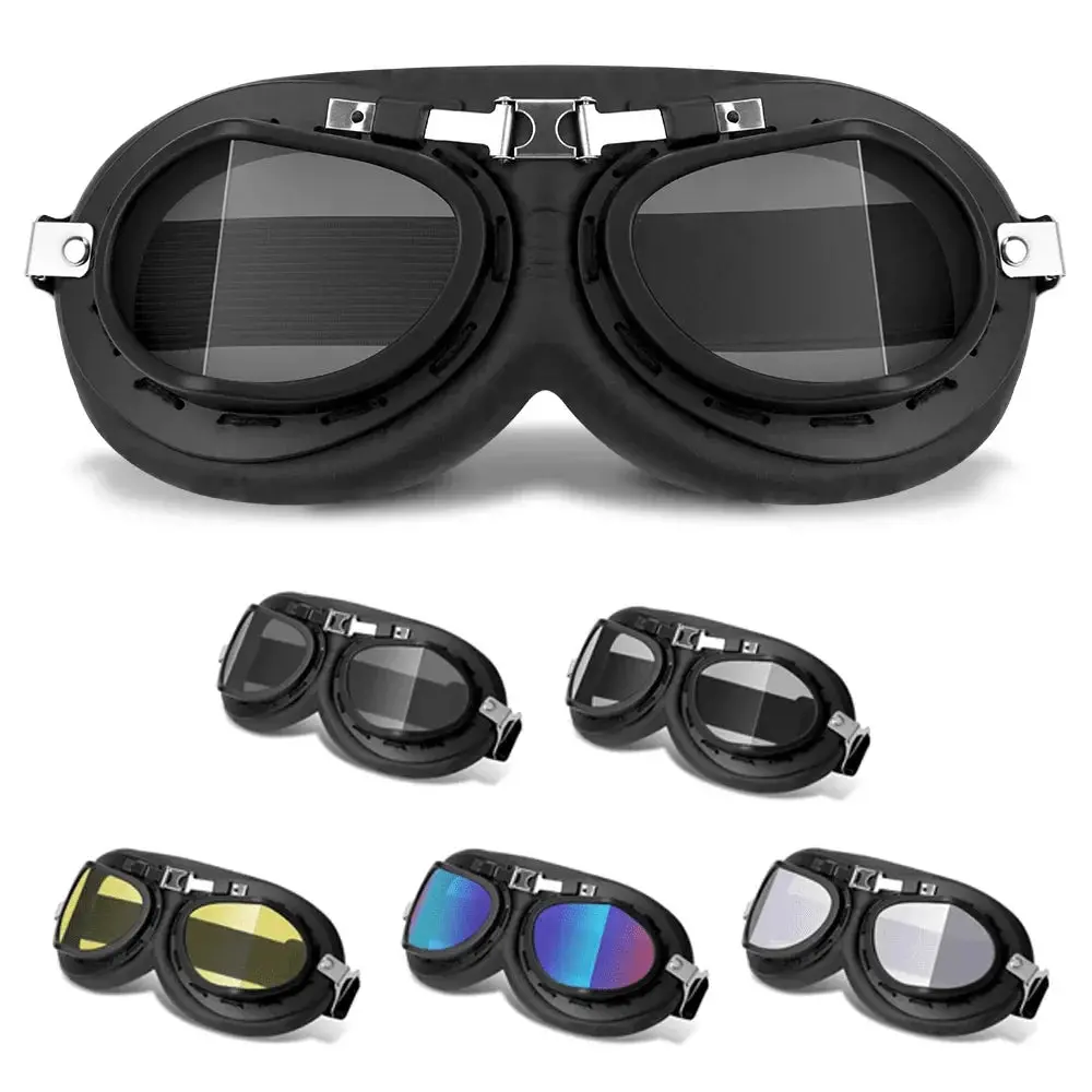 Motorcycle Leather Retro Goggles 1