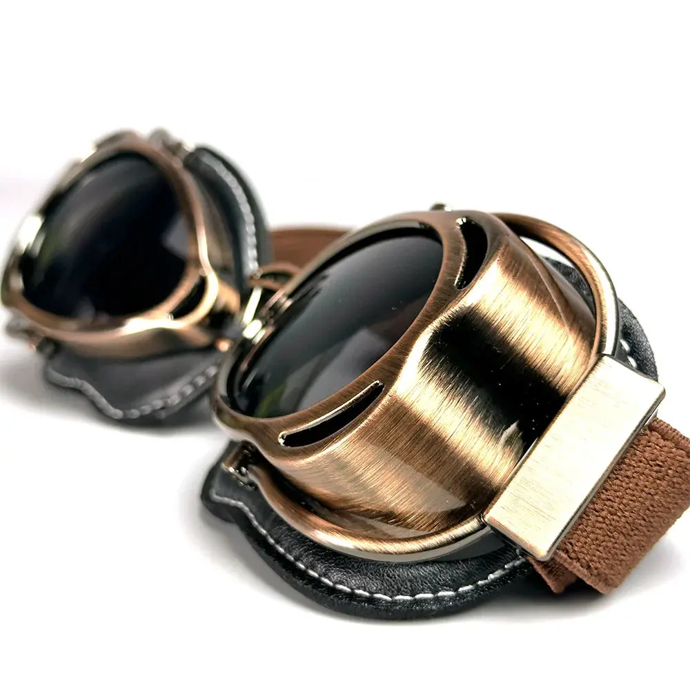 Motorcycle Vintage Old School Cruiser Retro Goggles 1