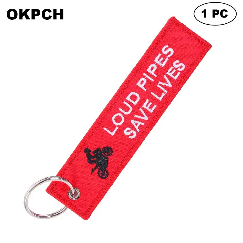 Loud Pipes Save Lives - Motorcycle Keychain 1
