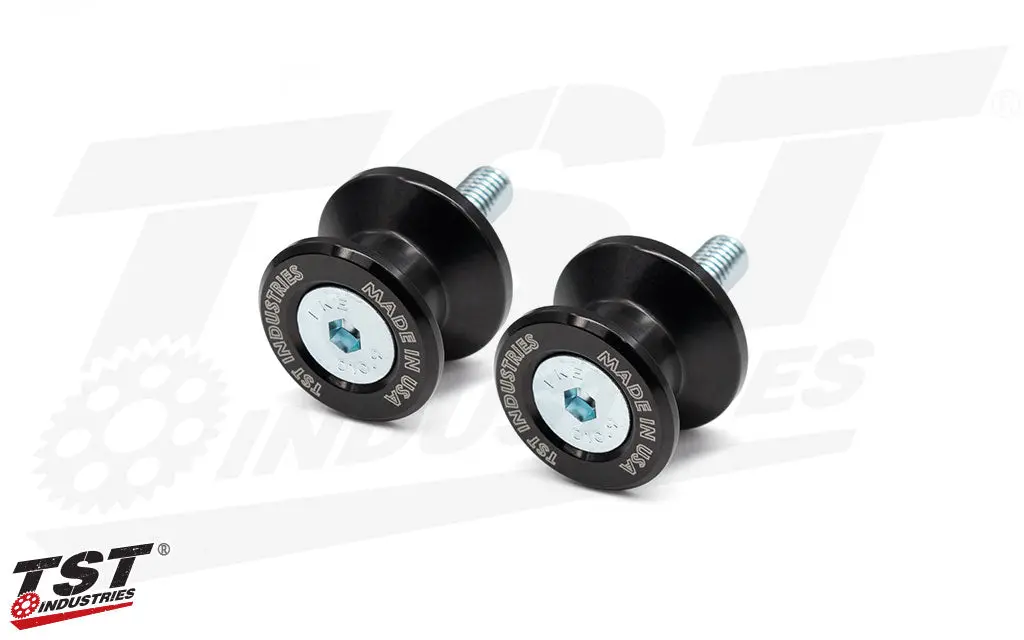 In Stock Tst M8 Anodized Aluminum Swingarm Spools 1