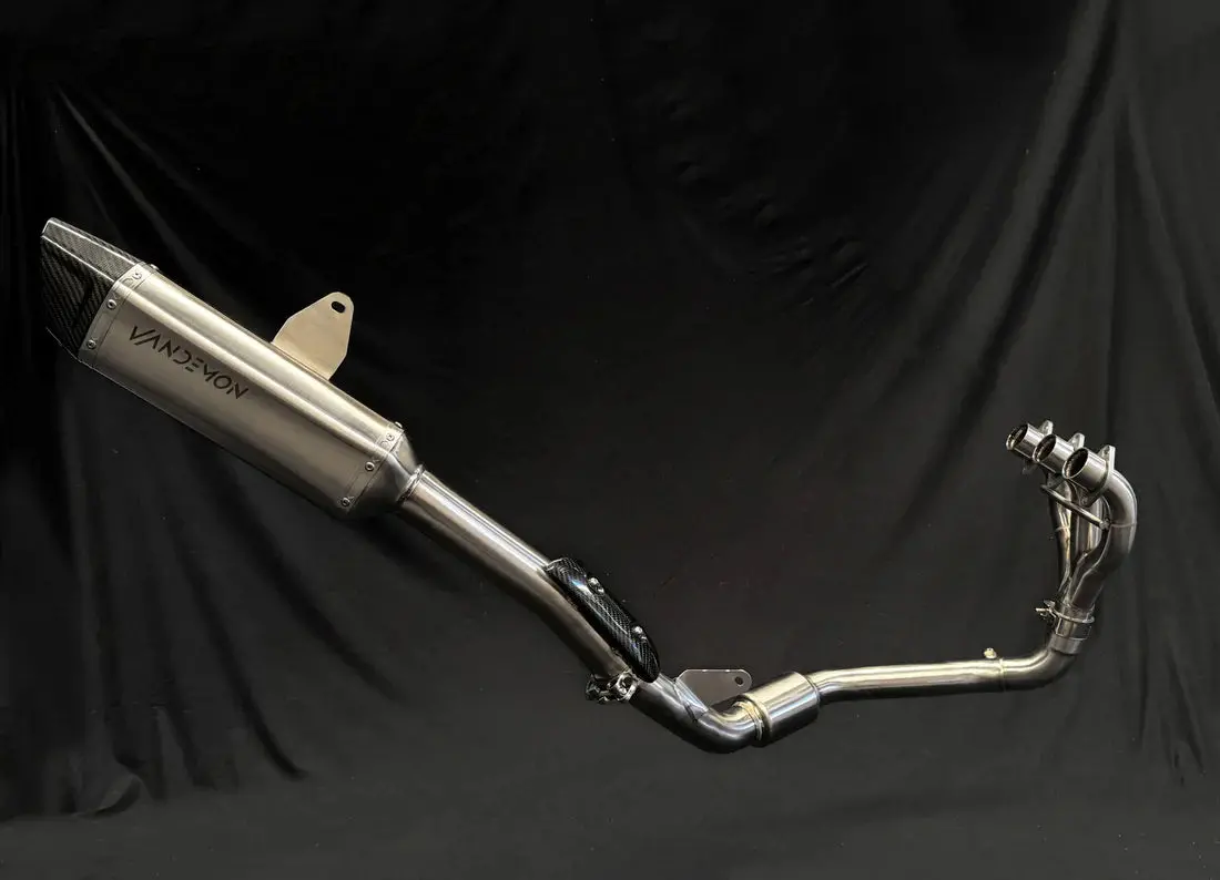 In Stock Vandemon Triumph Tiger 850-900 Full Exhaust System Sku: Triumtgr900ssexha Va-12 1