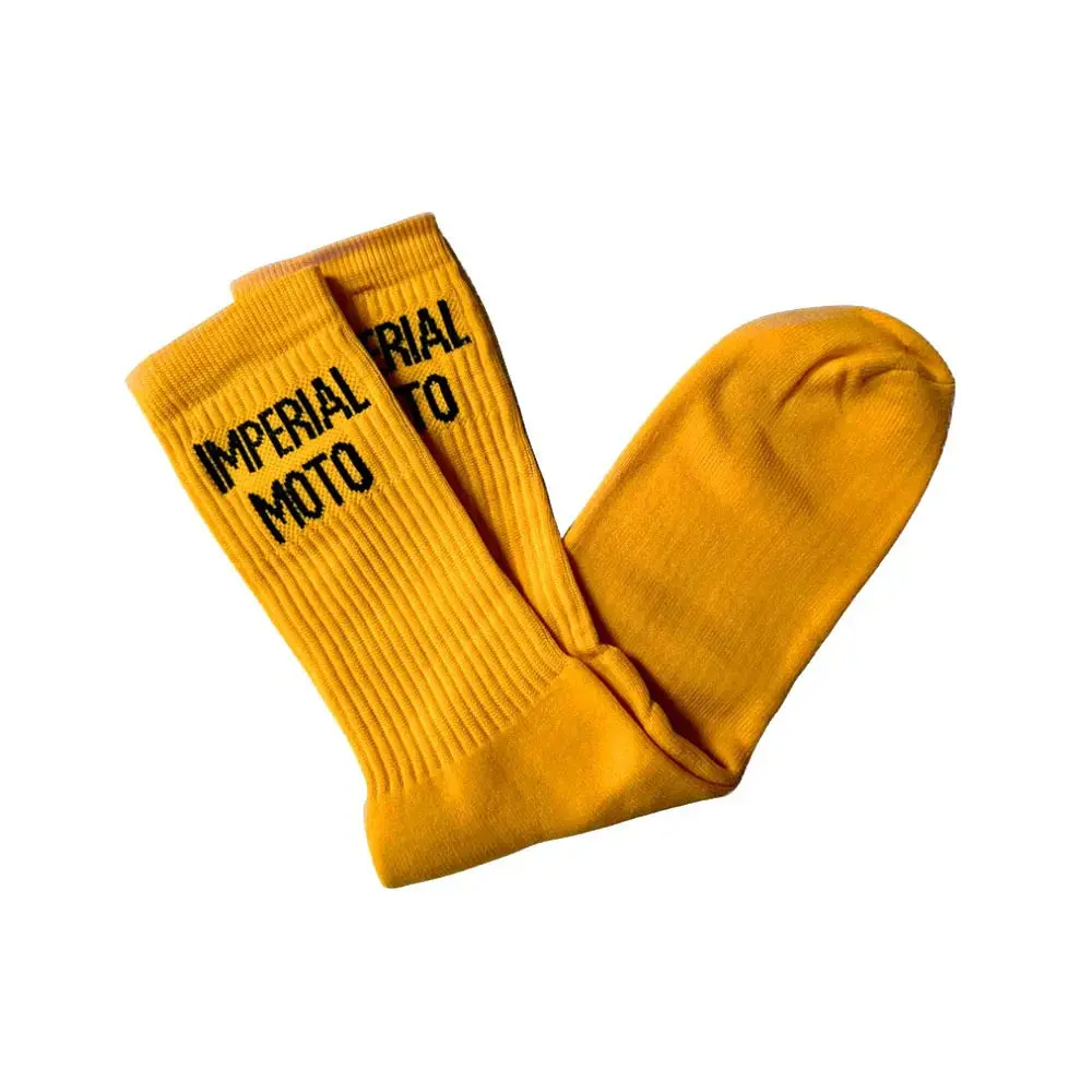 In Stock Imperial Moto Gold Crew Sock 1