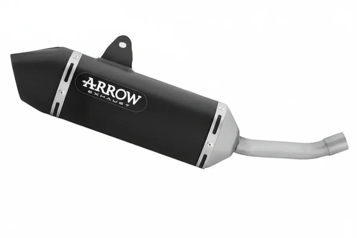 Arrow  Fantic Xef 125 E5+ 2025 Icon Aluminium Dark Exhaust - 72665Akn 1