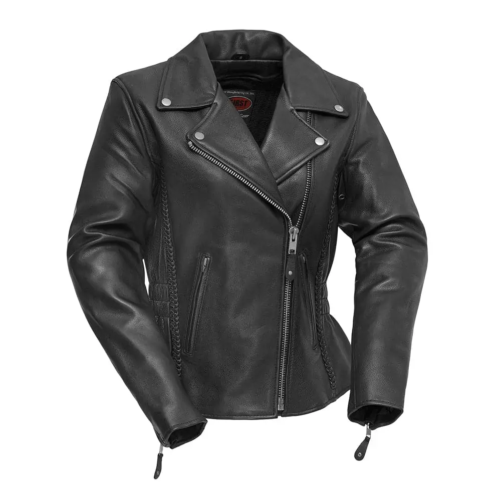 Allure Women's Motorcycle Leather Jacket 1