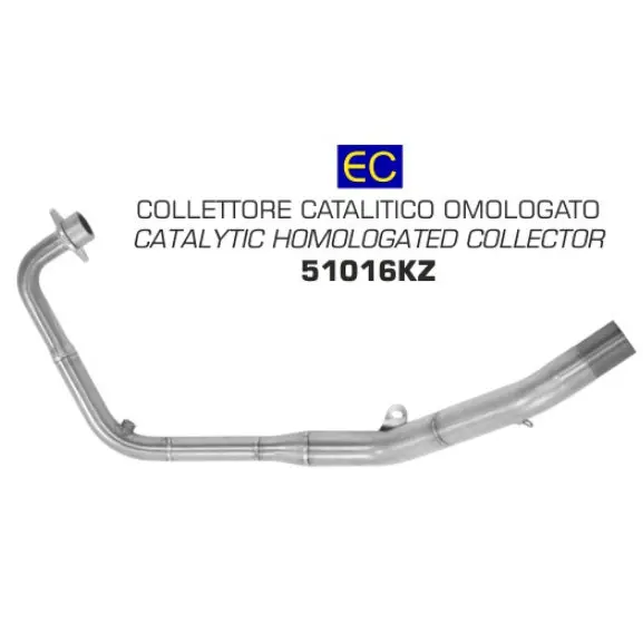 Arrow Honda Cb 125R 2018-2020 Homologated Stainless Steel Collector With Catalyst For Arrow Silencers 51016Kz 1