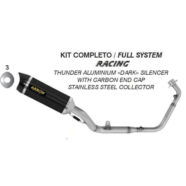 Arrow Exhaust 51020Akn 1