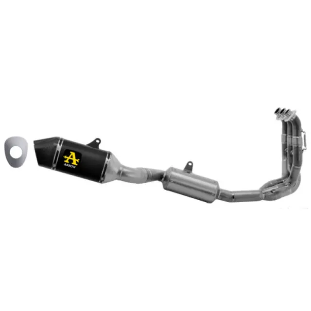 Arrow Triumph Trident 660 '21 Aluminum Dark Veloce Silencer With Link Pipe And Collector 71001Van 1