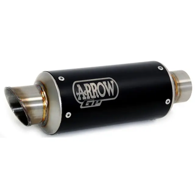 Arrow 71555Gpi Gp2 Slip-On Exhaust, Nichrome Dark For Kawasaki Ninja 400 '18-'19 71555Gpi 1