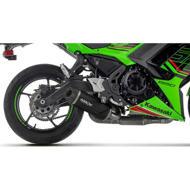 Arrow 71965Akn Indy Race Evo Full Exhaust, Aluminium Dark For Kawasaki Ninja 650/Z650 2024-2026 1