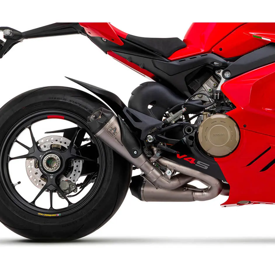 Arrow Ducati Panigale /Streetfighter V4 V4s  18-24 Racing Double Works Titanium Silencers + 1:1 Titanium Link Pipe 71162Pk 1