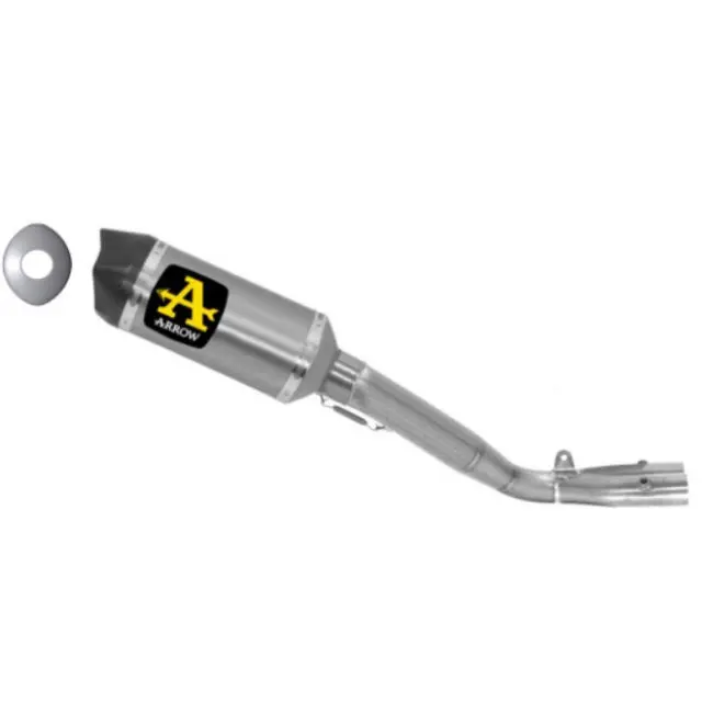 71179Hkr Arrow Yamaha Yzf R1 17-26 Titanium Half System Kit With Indy Race Silencer 1