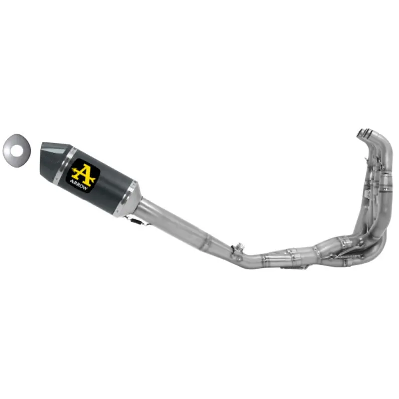 Arrow Competition Full Exhaust System, Carbon Fiber With Titanium Collector Zx-6R 09-23 71209Mkz 1