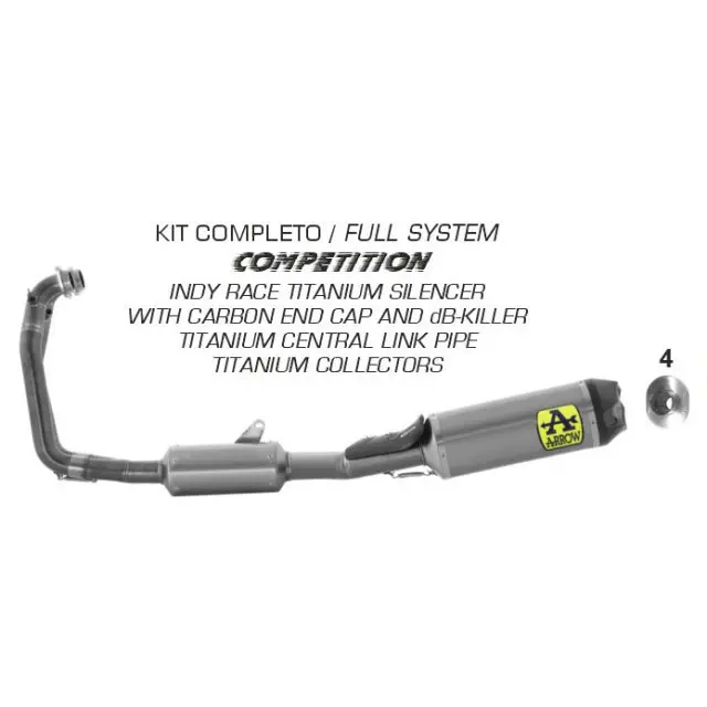 Arrow Aprilia Rs 660 20-24  Full Titanium Complete Competition Kit High Version With Indy Race Silencer 71215Ckz 1