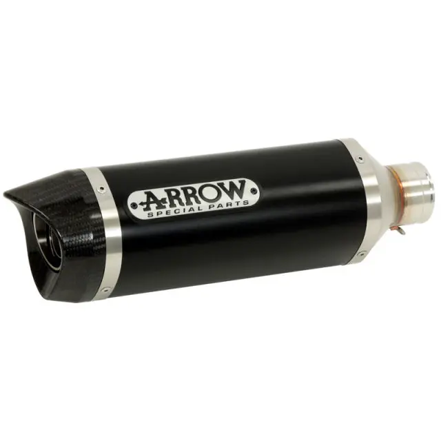 Arrow  Thunder Slip-On Exhaust, Aluminum Dark W/ Carbon Cap Yamaha Mt-07 2021-24  71930Akn 1