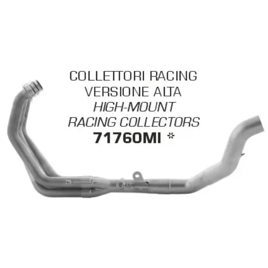 71760Mi  Arrow High Version Racing Stainless Steel Collector  For Yamaha Mt-09 21-23 1