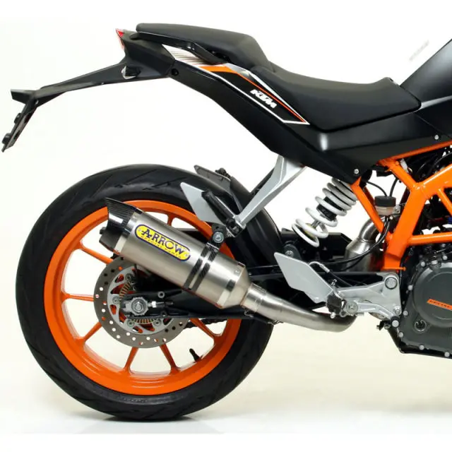 71813Pk  Arrow Street Thunder Exhaust, Titanium For Ktm Rc 125 / Rc  390 Duke 390 13-16 1