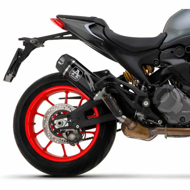 Arrow Ducati Monster 937 '21/22 Homologated Aluminum Dark Indy Race Silencer With Welded Link Pipe 71939Akn 1
