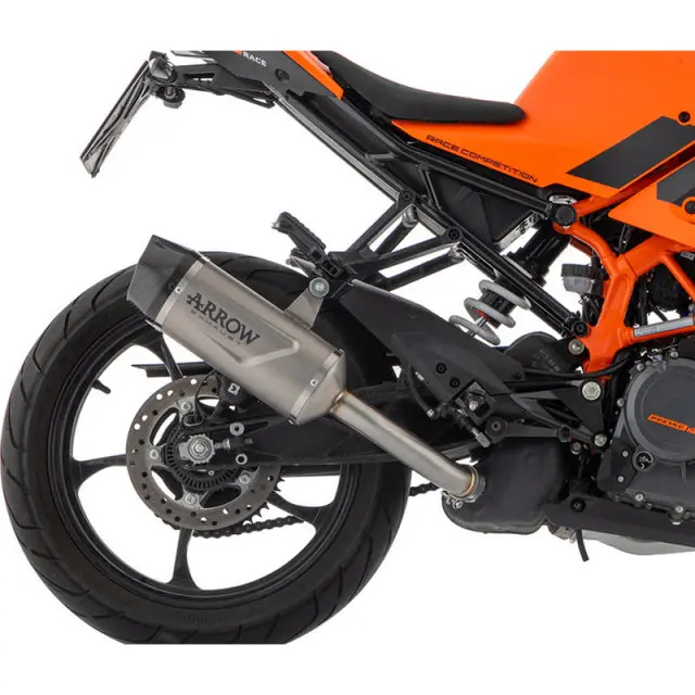 71957Pk Arrow Indy Race Evo Slip-On Exhaust, Titanium For Ktm Rc 390 2022-2024 1
