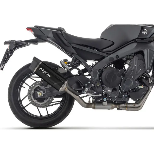 71070Akn Arrow Full System Racing With Indy Race Evo Aluminium "Dark" Silencers  Yamaha Mt-09 / Mt-09 Sp 2024-2025 1