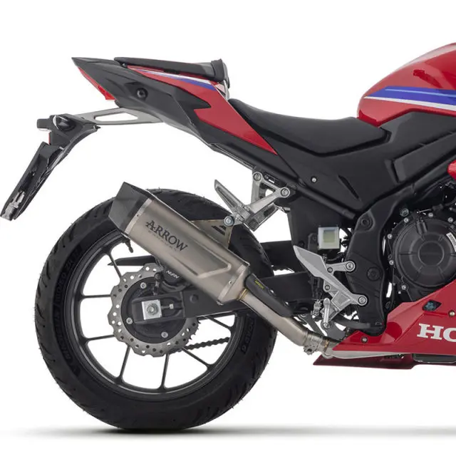 71980Pk  Arrow Indy Race Evo Slip-On Exhaust, Titanium For Honda Cbr500r 24-25 1