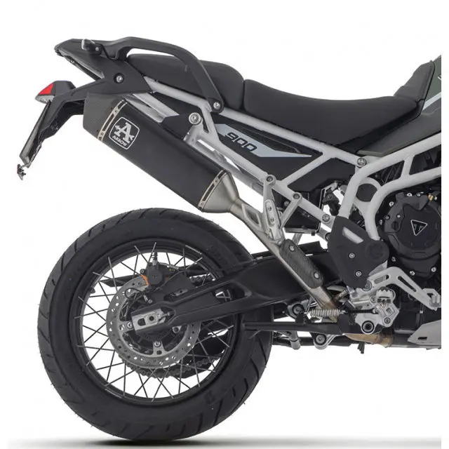 72006Van  Arrow Veloce Racing Slip-On Exhaust, Aluminum Dark For Triumph Tiger 900 24-25 1
