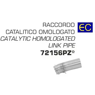 Arrow Ktm 690 Smc R/Enduro R'19 Catalytic Homolo. Link Pipe In Stainless Steel For Arrow Exh. And Original/Arrow Coll. 72156Pz 1