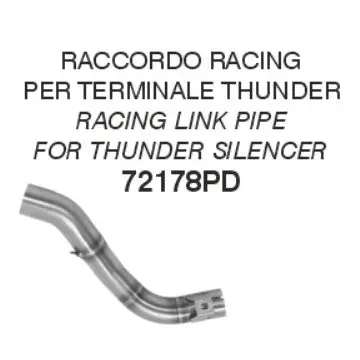 Arrow Honda Crf300l 21-24 Racing Stainless Steel Link Pipe For Thunder Silencers 72178Pd 1