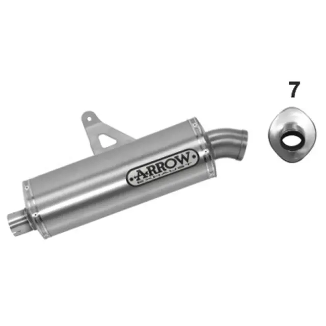 Arrow Honda Crf 1000L Africa Twin '16-17  Homol. Maxi Race-Tech Titanium Silencer For Original And 72129Pd Collectors 72621Po 1