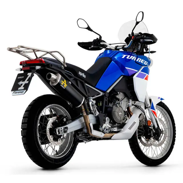 Arrow Aprilia Tuareg 660 2022 -24 Homologated Titanium Dark Indy Race Silencer With Welded Link Pipe 72637Pon 1
