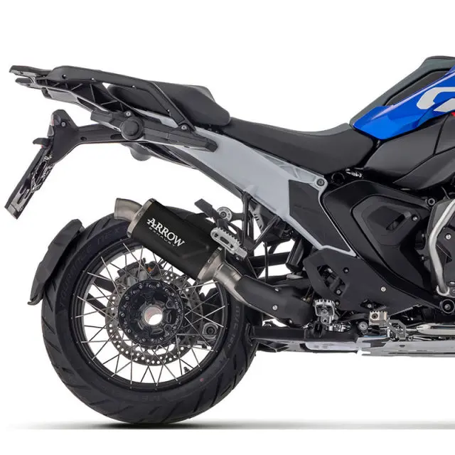 Arrow Exhaust 72651Aon Indy Race Evo Slip-On Exhaust, Aluminum Dark For Bmw R1300gs 24-25 1