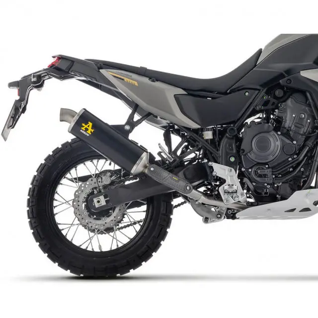 72662Aon  Arrow Indy Race Exhaust Slip On Aluminum Dark For Yamaha Tenere 700 2025 1