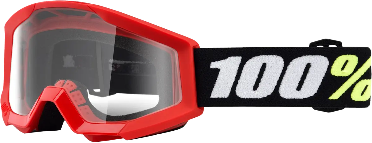 Strata Mini Goggle Red Clear Lens 1